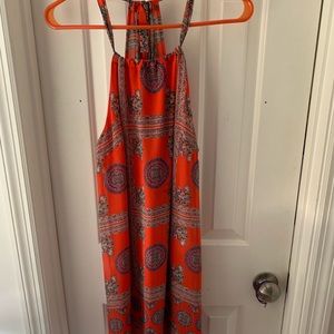 Orange summer dress